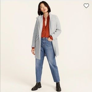 J. Crew Cocoon Coat in Italian Stadium Wool
